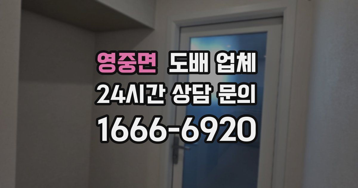영중면 도배 업체