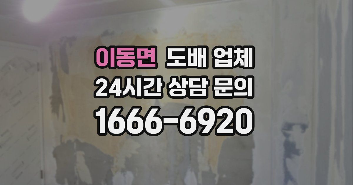 이동면 도배 업체