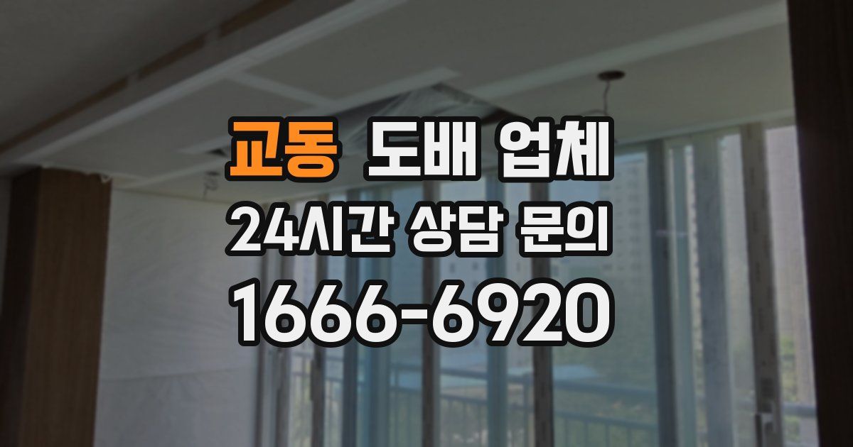 교동 도배 업체