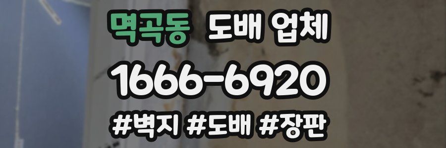 멱곡동 도배 업체