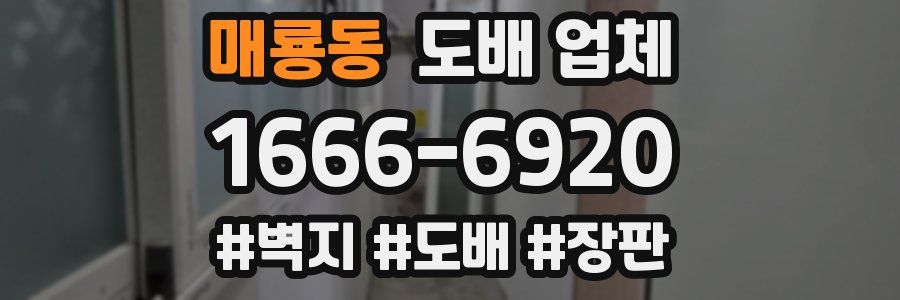 매룡동 도배 업체