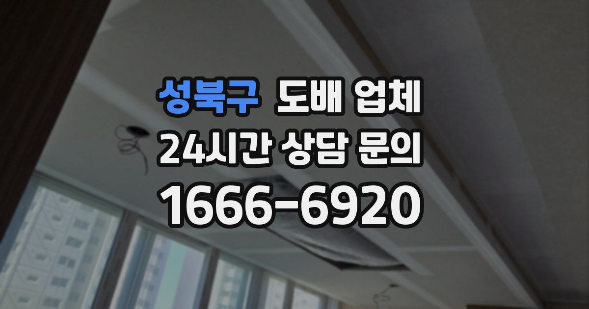 성북구 도배 업체
