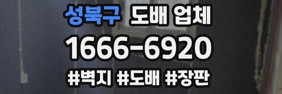 성북구 도배 업체