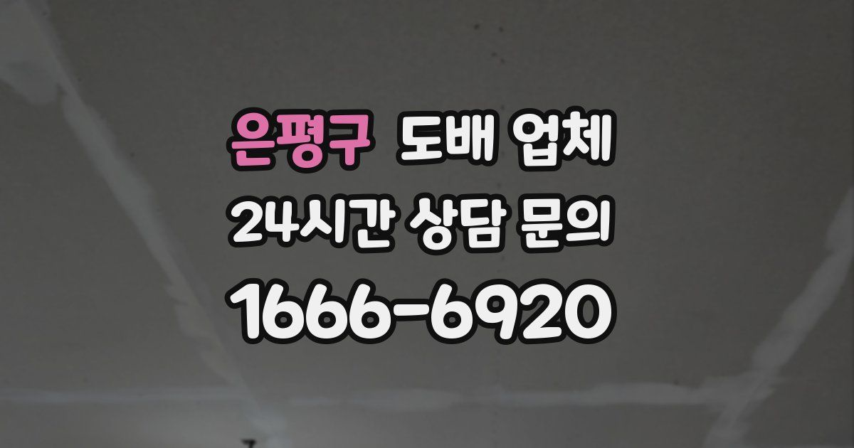 은평구 도배 업체
