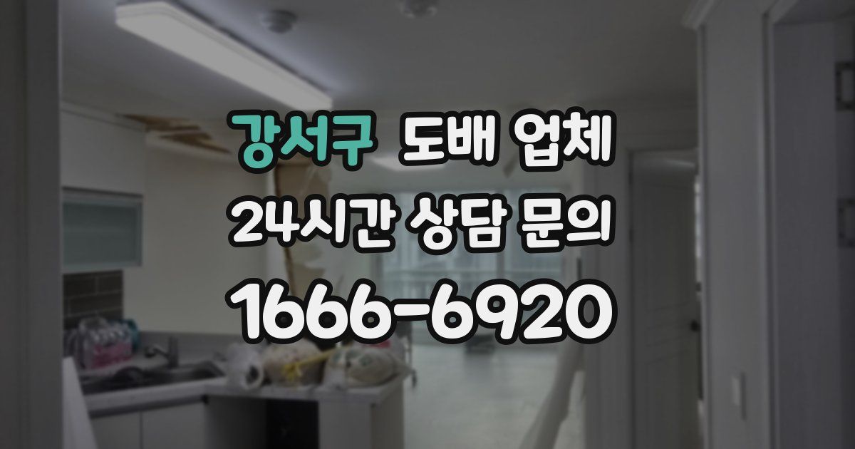 강서구 도배 업체