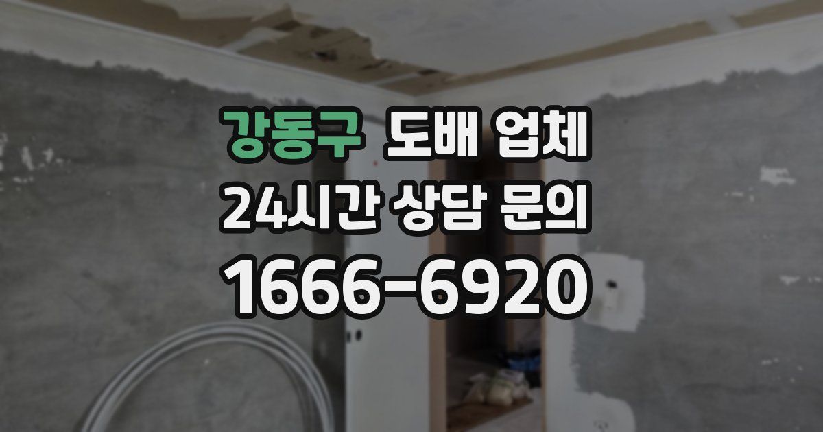 강동구 도배 업체