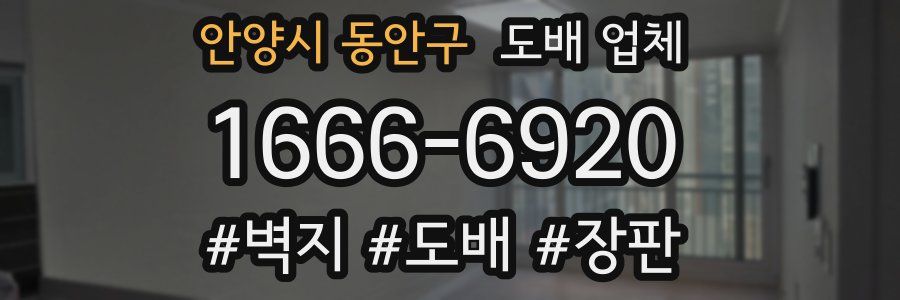안양시 동안구 도배 업체