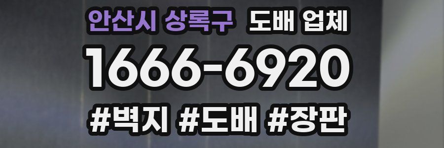 안산시 상록구 도배 업체