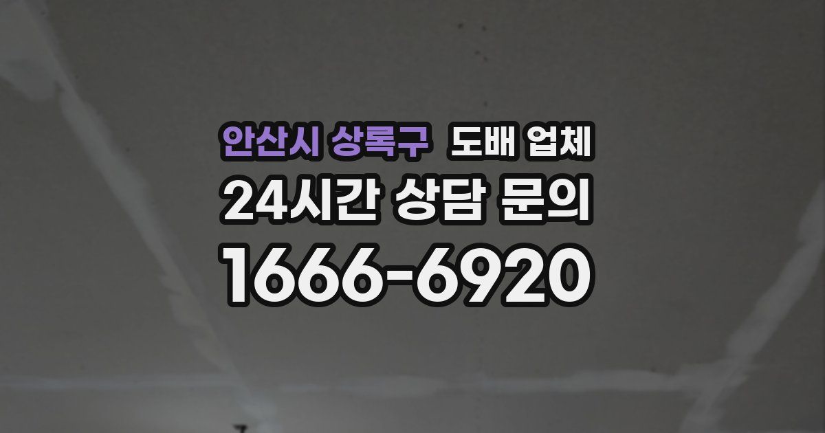 안산시 상록구 도배 업체