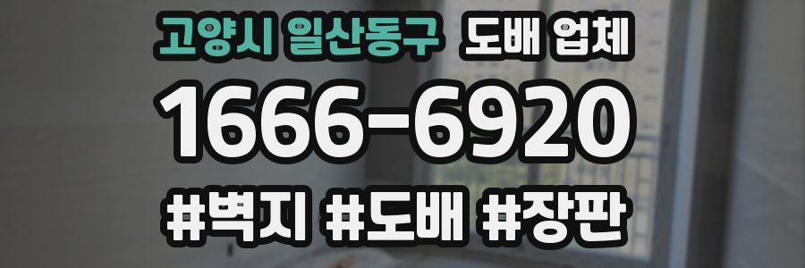 고양시 일산동구 도배 업체