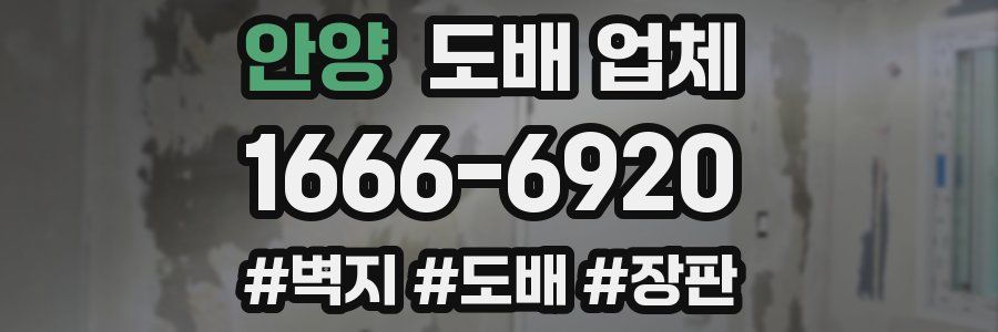 안양 도배 업체