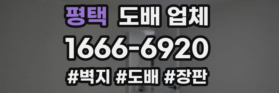 평택 도배 업체