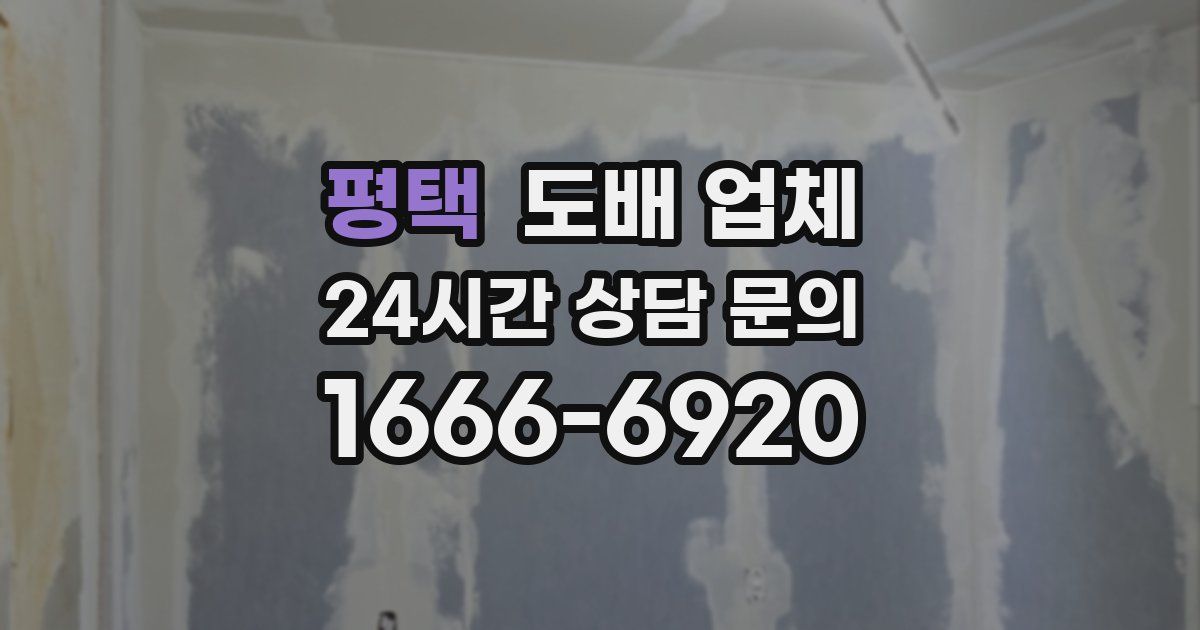 평택 도배 업체