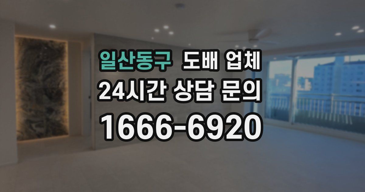 일산동구 도배 업체
