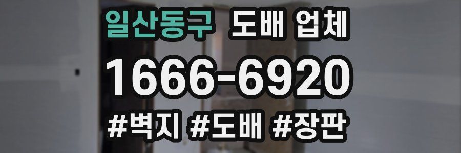 일산동구 도배 업체