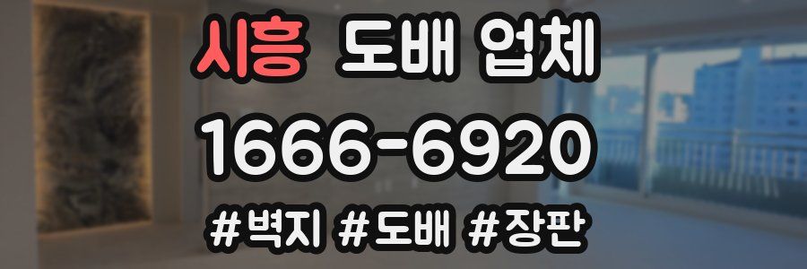 시흥 도배 업체