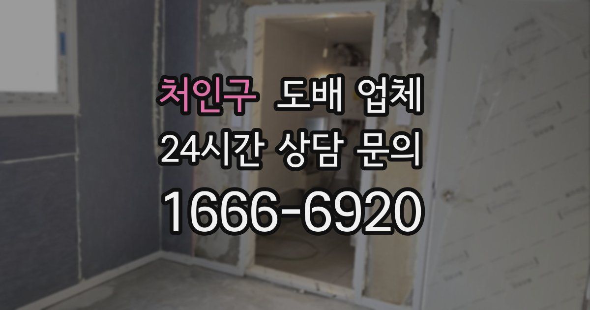 처인구 도배 업체
