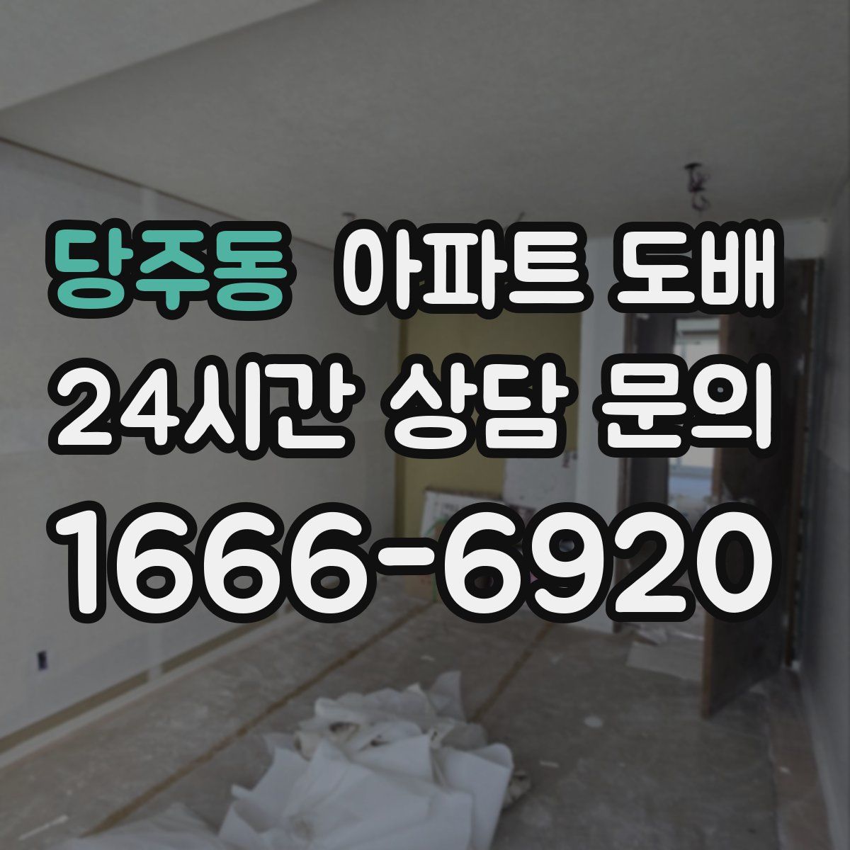 당주동 아파트 도배