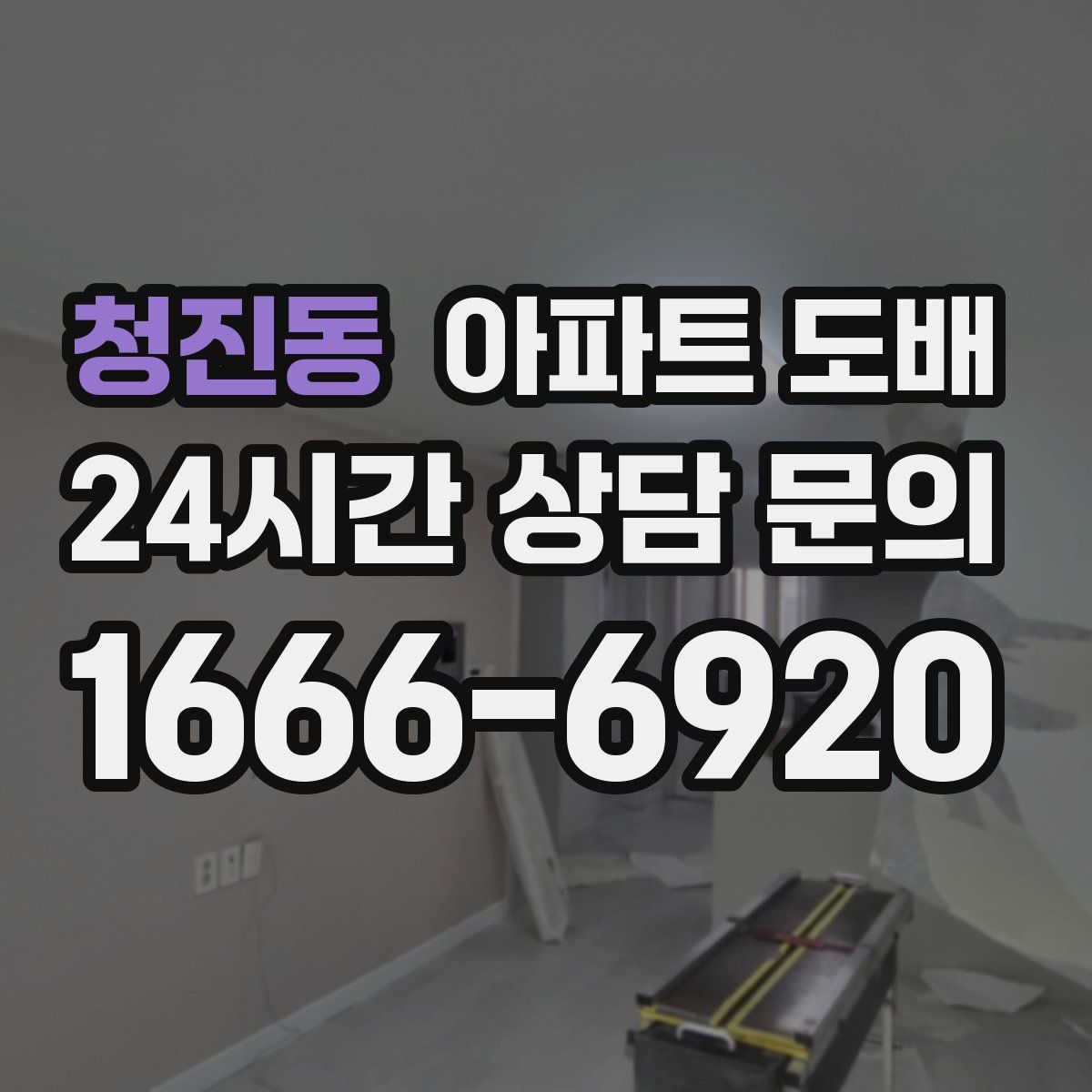청진동 아파트 도배