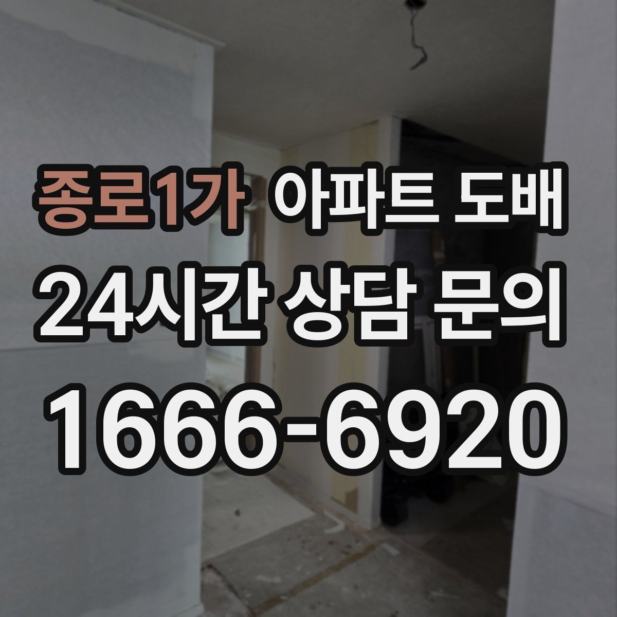종로1가 아파트 도배