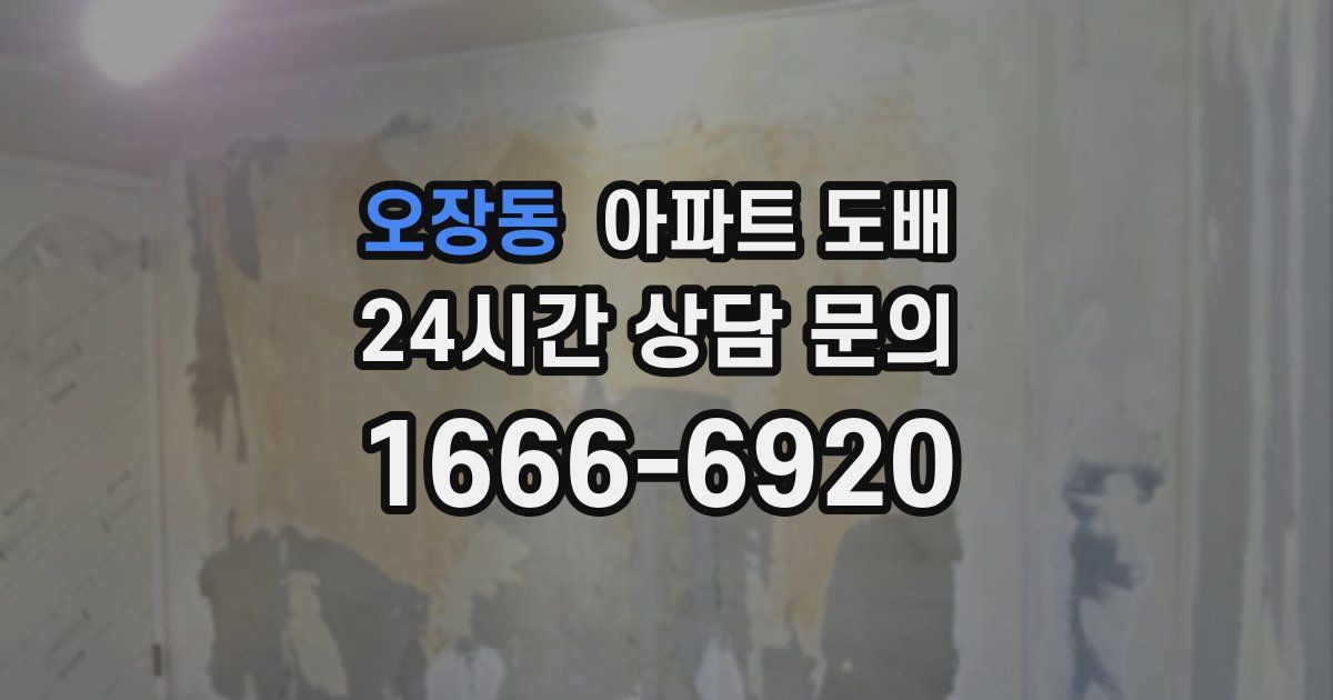 오장동 아파트 도배