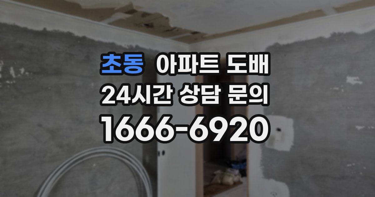 초동 아파트 도배