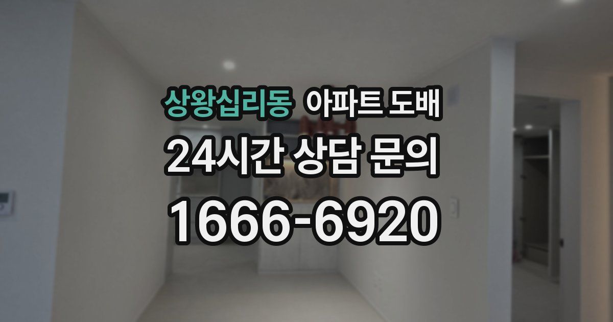 상왕십리동 아파트 도배