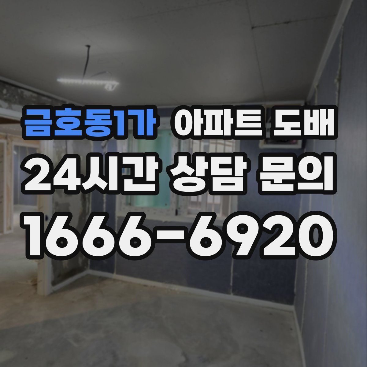 금호동1가 아파트 도배