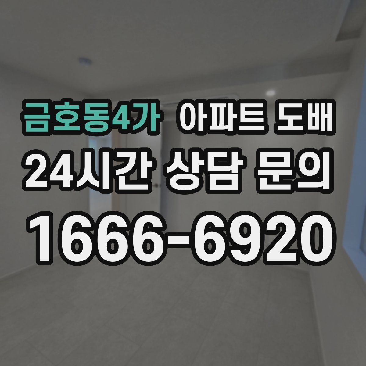금호동4가 아파트 도배
