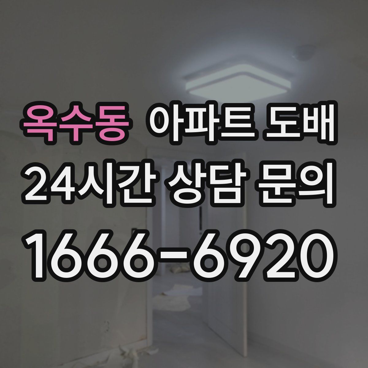 옥수동 아파트 도배