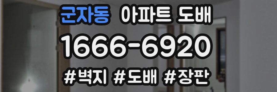 군자동 아파트 도배
