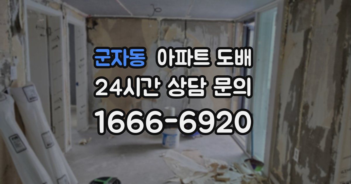 군자동 아파트 도배