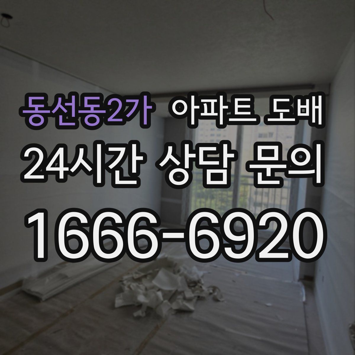 동선동2가 아파트 도배