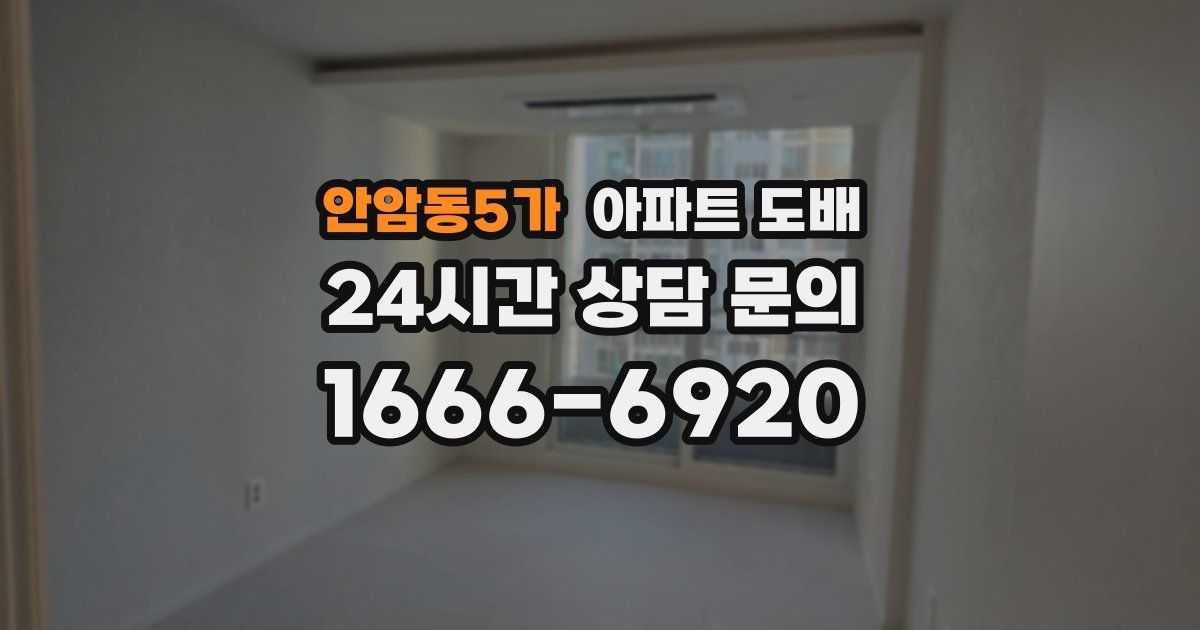 안암동5가 아파트 도배