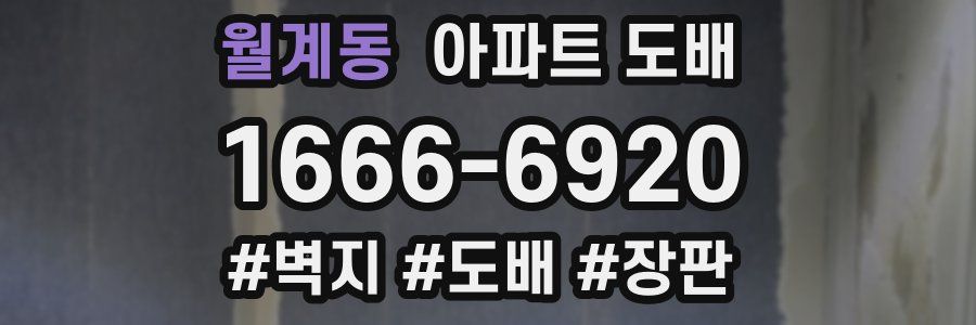 월계동 아파트 도배
