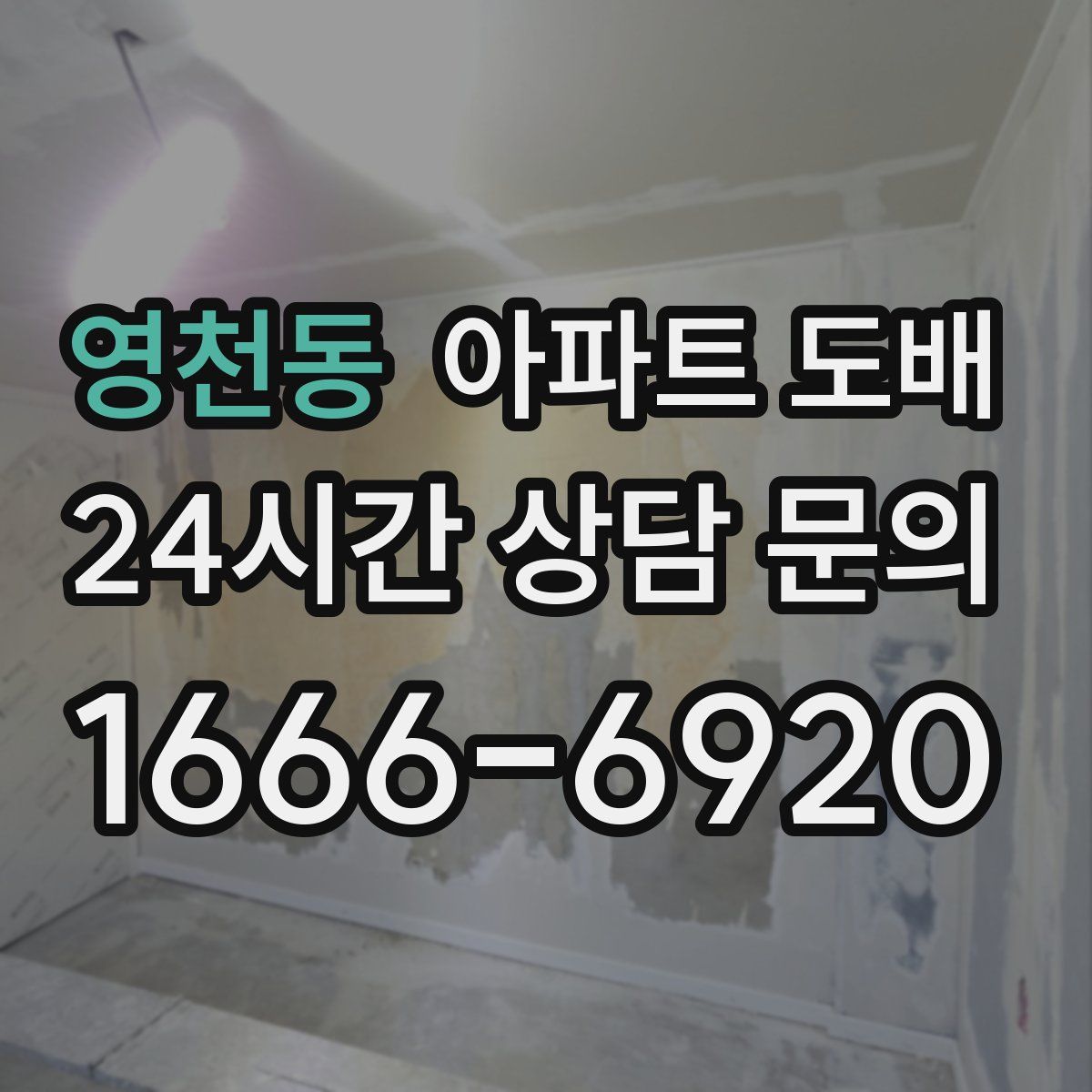 영천동 아파트 도배