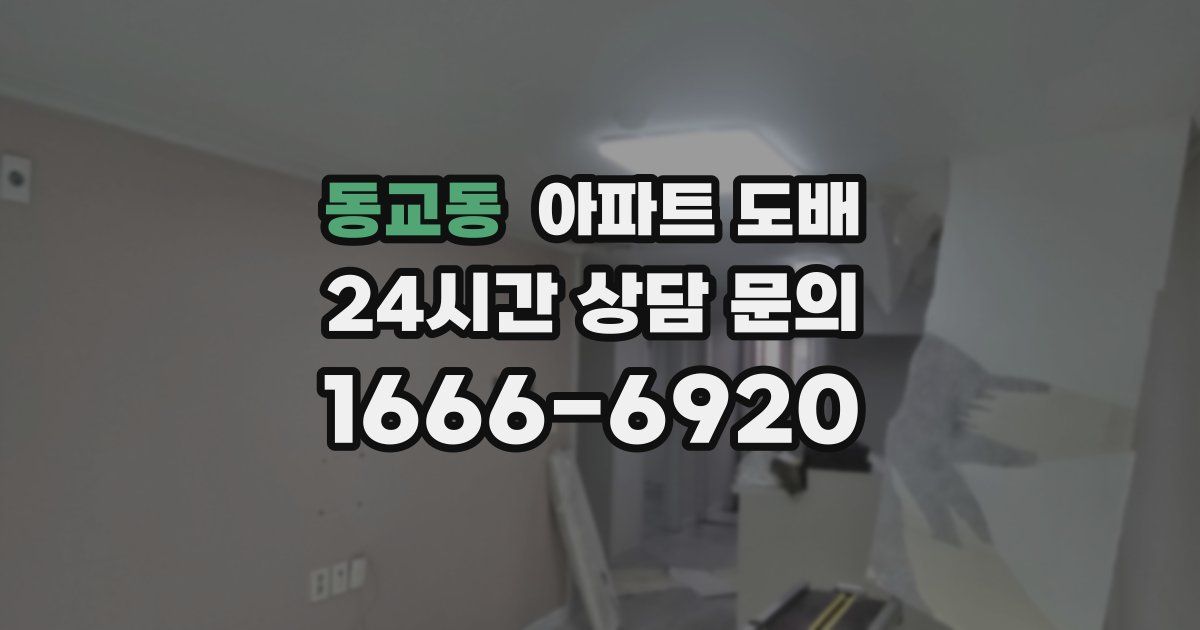 동교동 아파트 도배