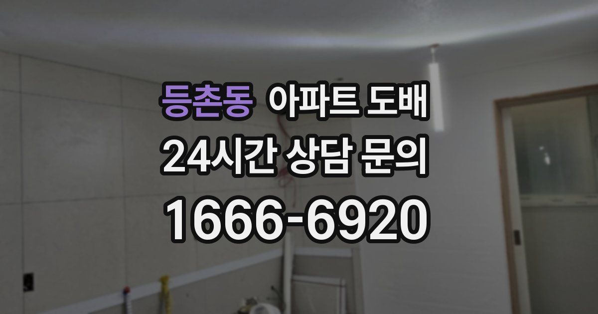 등촌동 아파트 도배