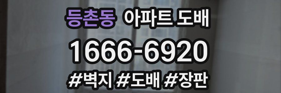 등촌동 아파트 도배