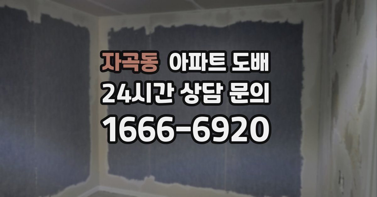 자곡동 아파트 도배