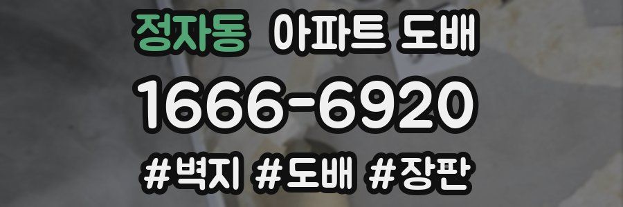 정자동 아파트 도배