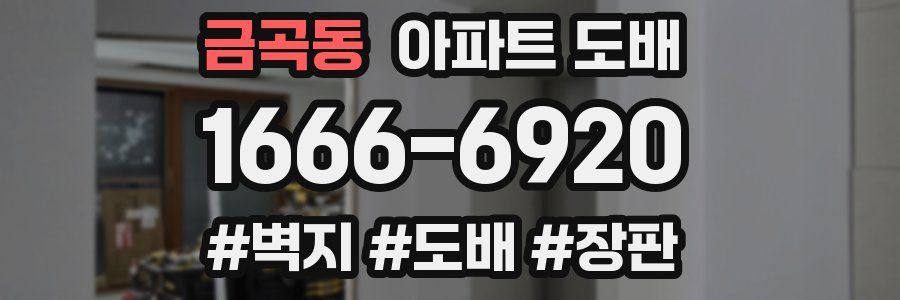 금곡동 아파트 도배