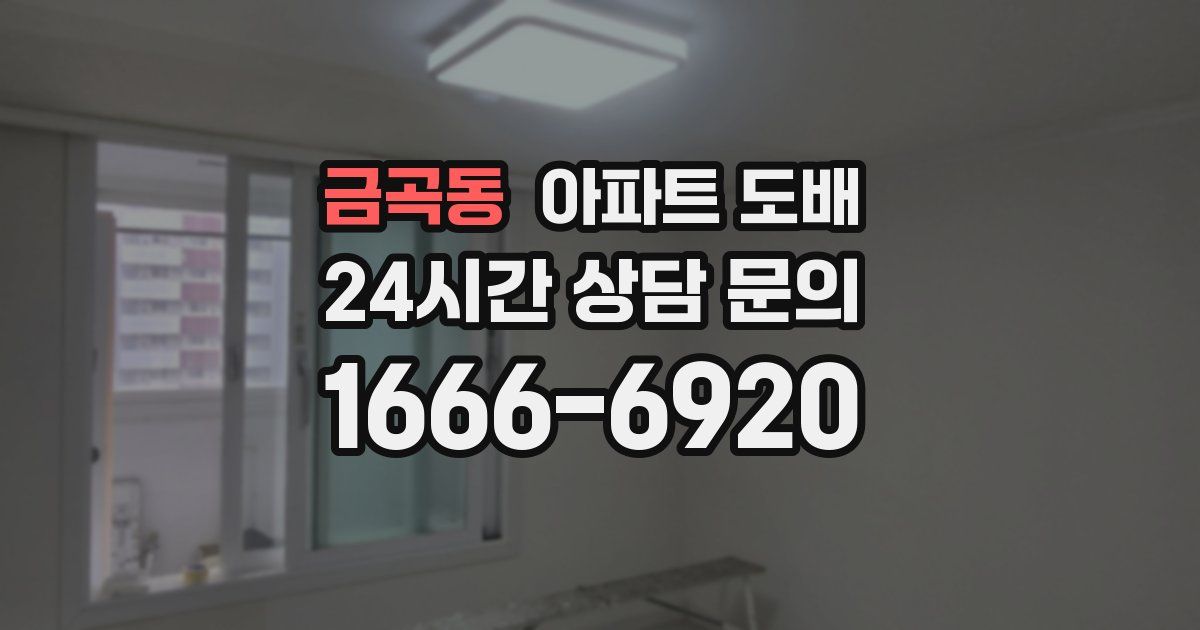 금곡동 아파트 도배
