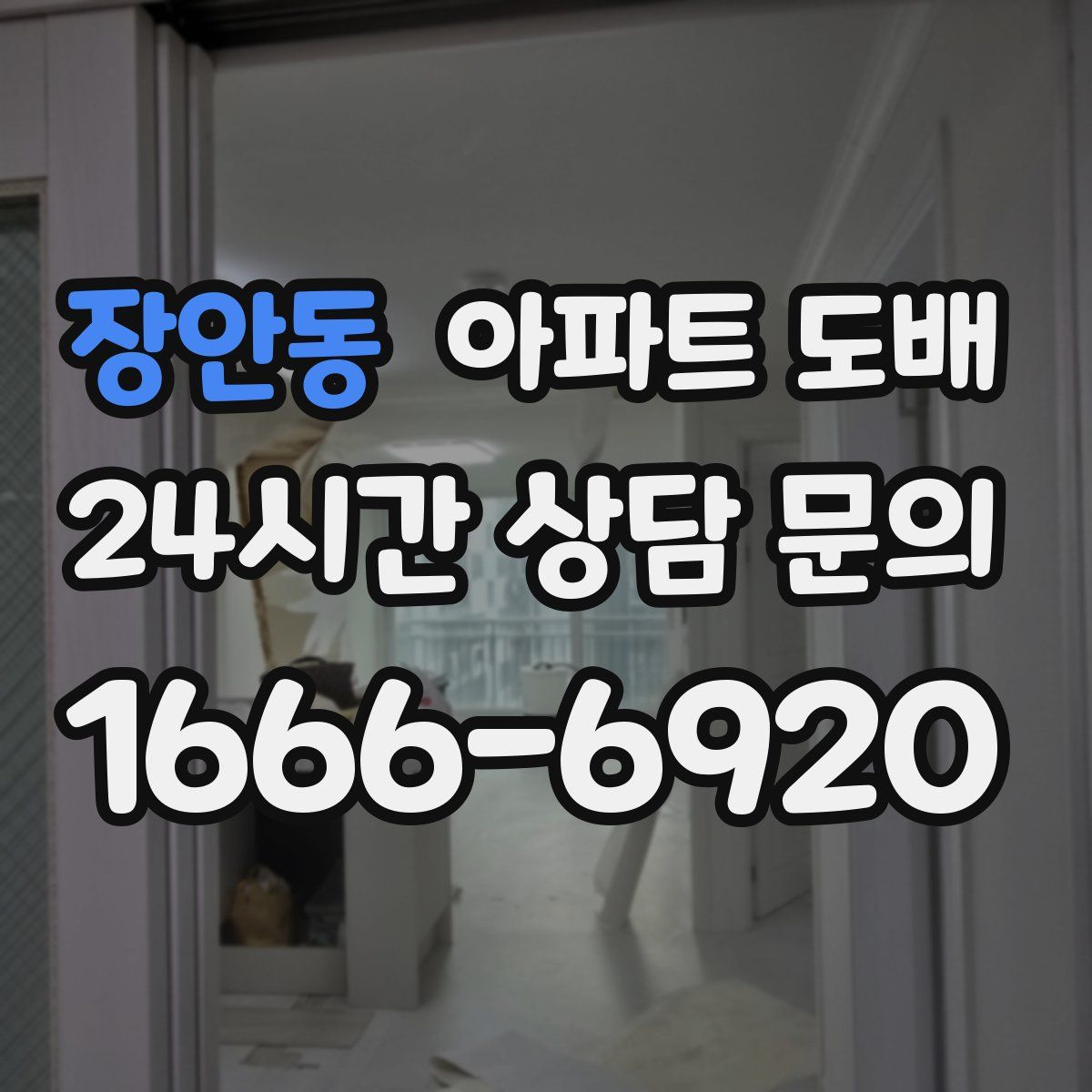 장안동 아파트 도배