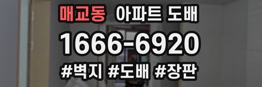 매교동 아파트 도배