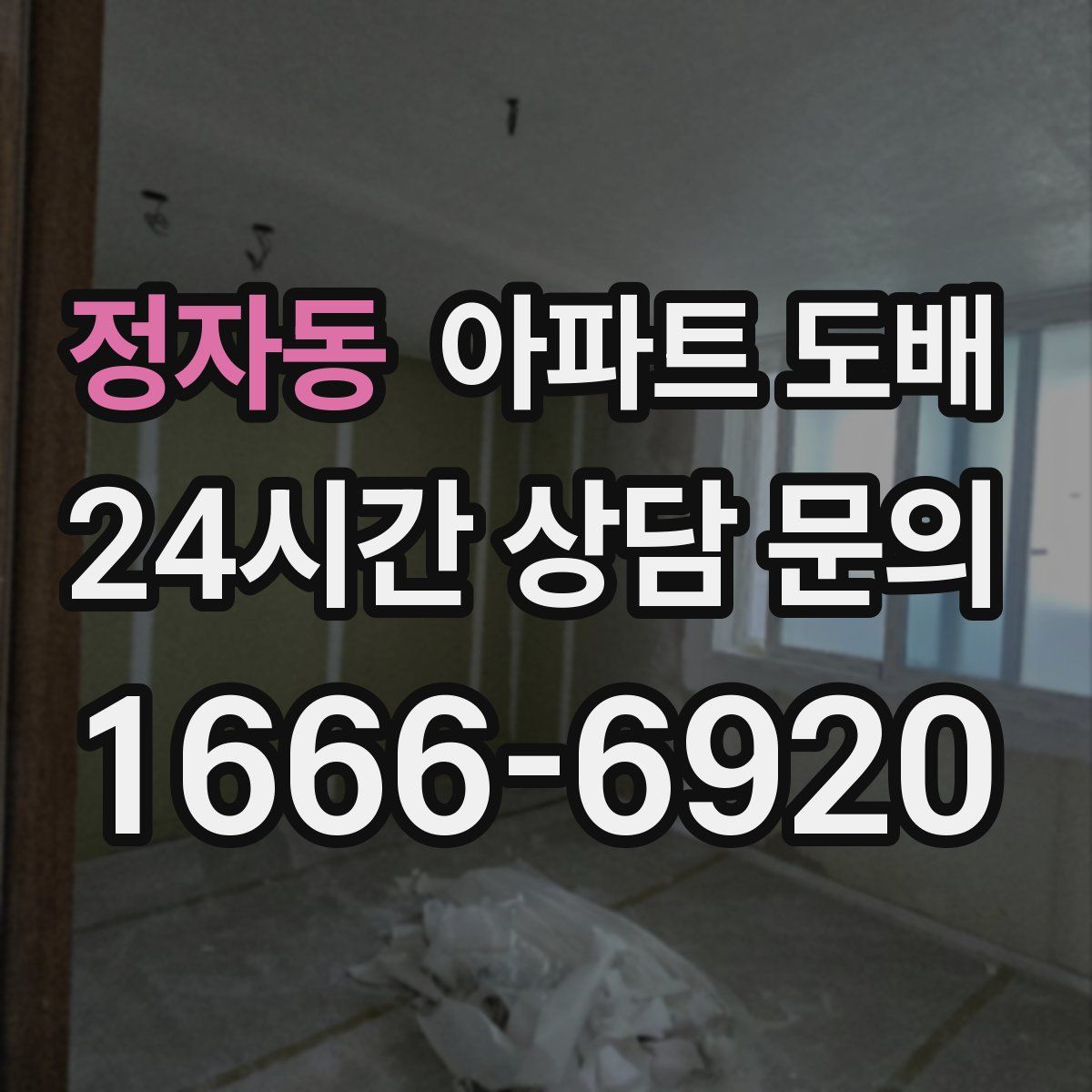 정자동 아파트 도배