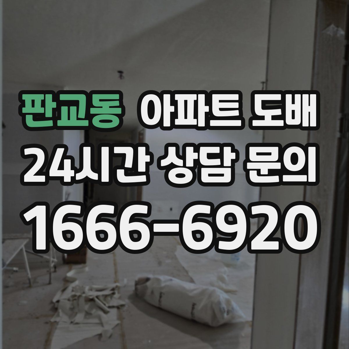 판교동 아파트 도배