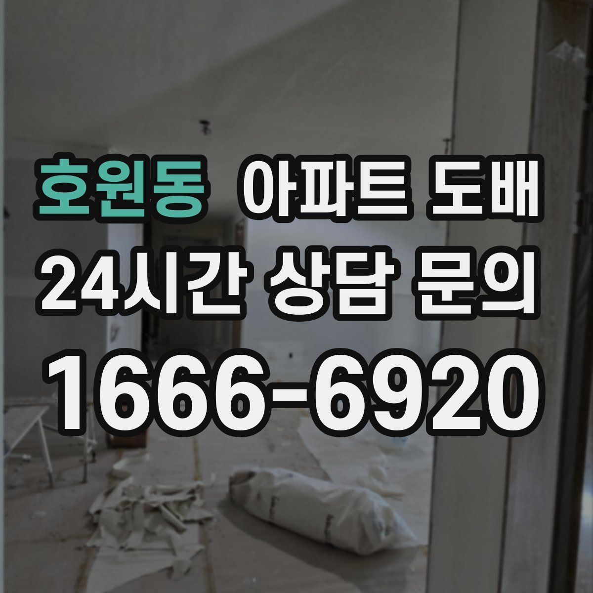 호원동 아파트 도배