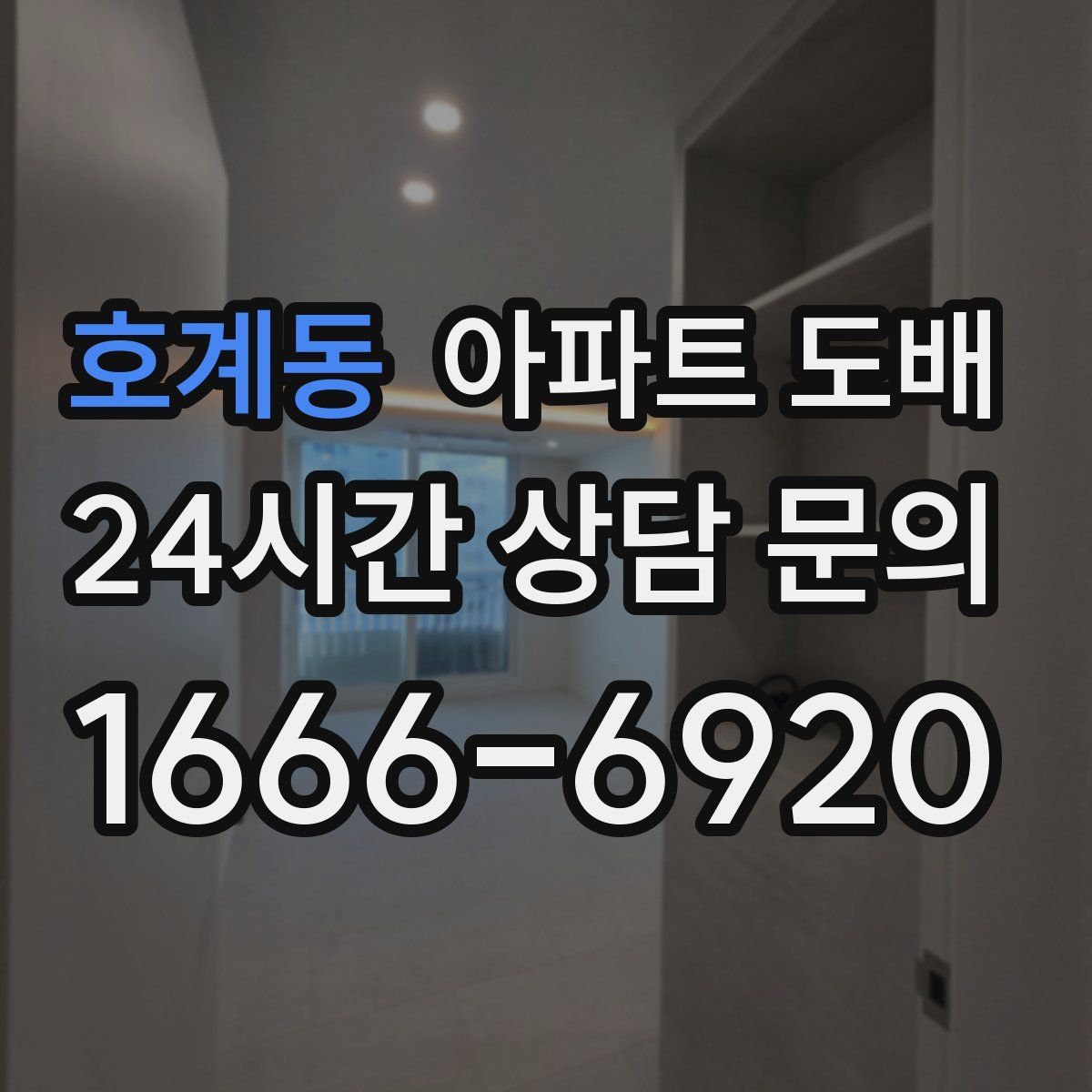 호계동 아파트 도배