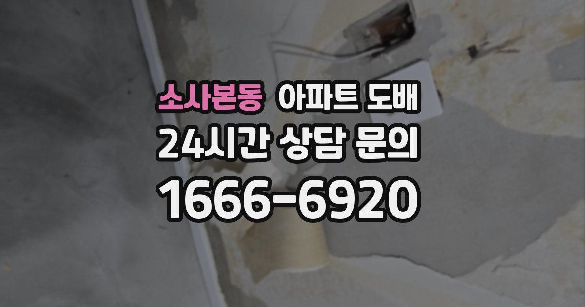 소사본동 아파트 도배